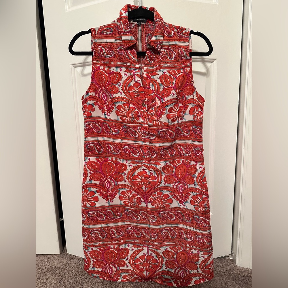 The Limited - Sleeveless Patterned Dress - XS